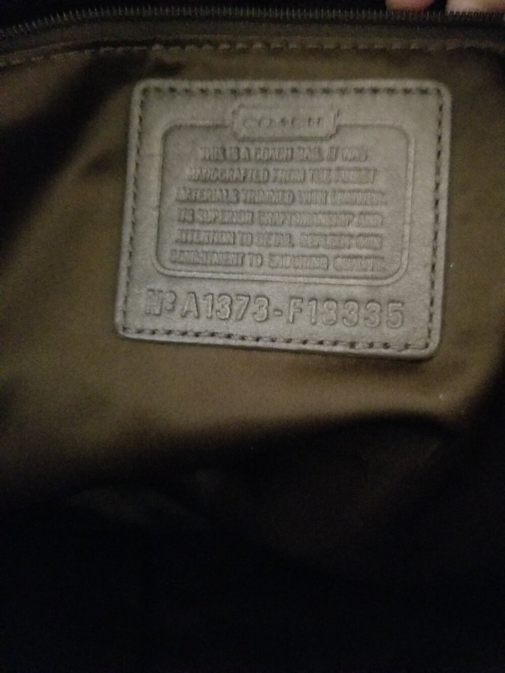 Authentic Coach Laura Signature Canvas Leather Large Tote Shoulder Bag 2013 - Picture 7 of 12